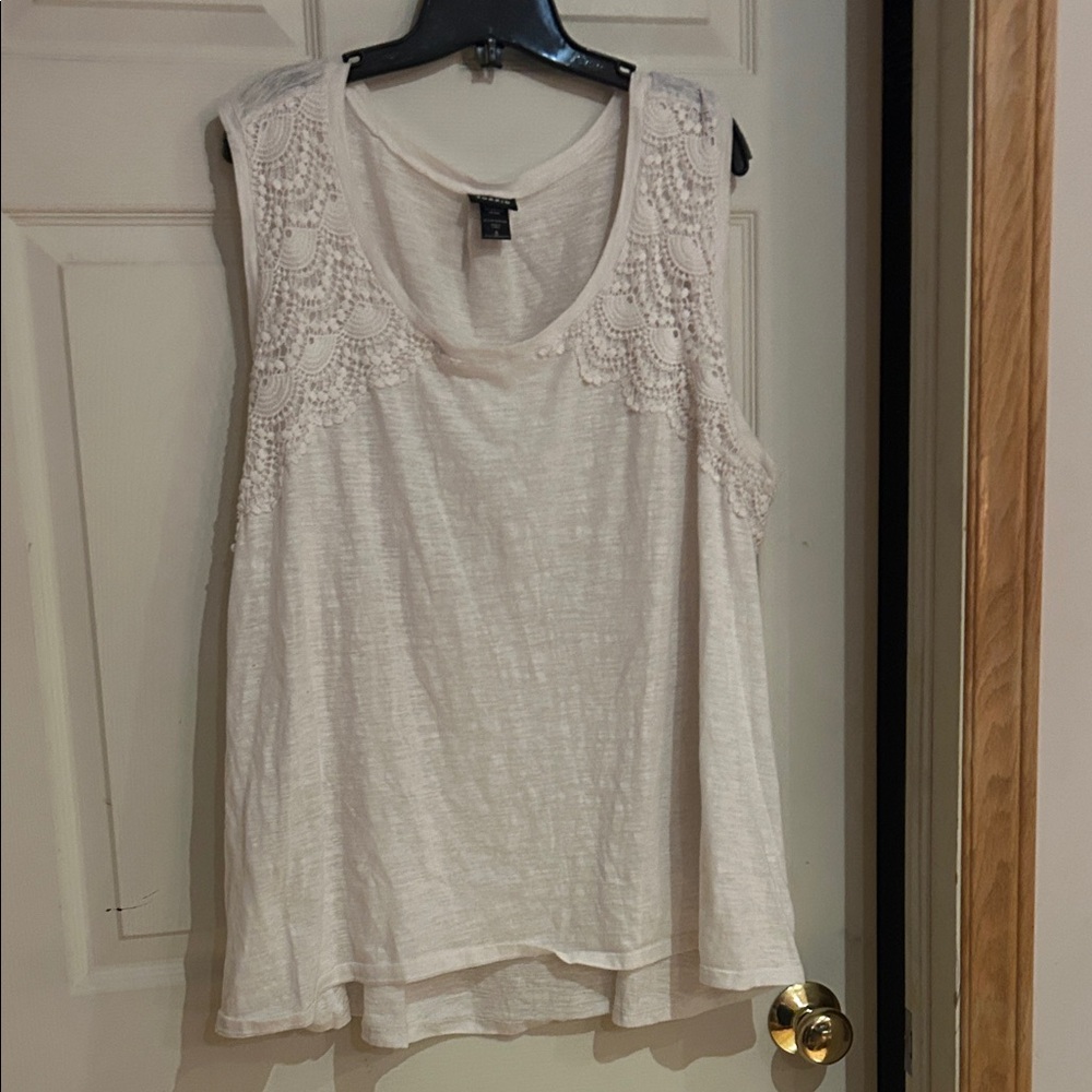 Torrid Lace Detail Tank Top Size 5